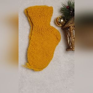 Handmade baby socks.